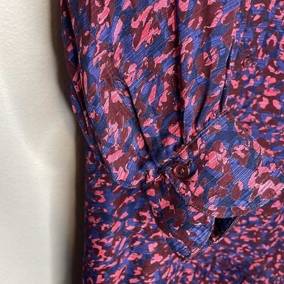 Parker | Silk Blend Calantha Long Sleeve Dress Size XL - Picture 6 of 10